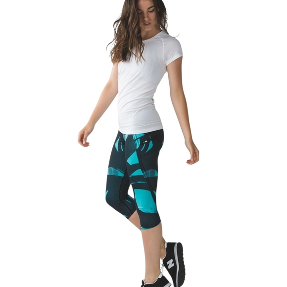Lululemon Run Top Speed Crop Leggings - Picture 1 of 7